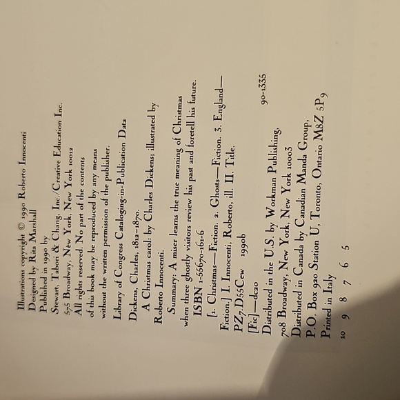 A Christmas Carol By Charles Dickens Blue Hardcover Book - Picture 7 of 7